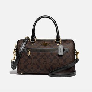 Coach Rowan Satchel in Signature Canvas. NWT.